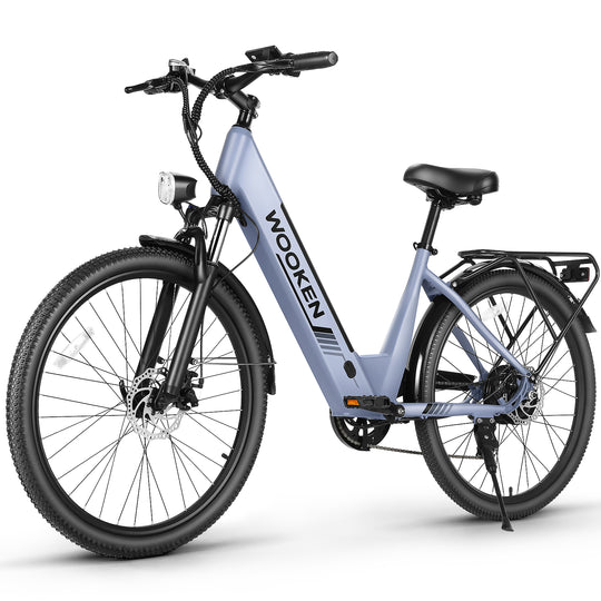 Wooken SwiftX Step-Thru Commuter Fat Tire Electric Bike Wooken