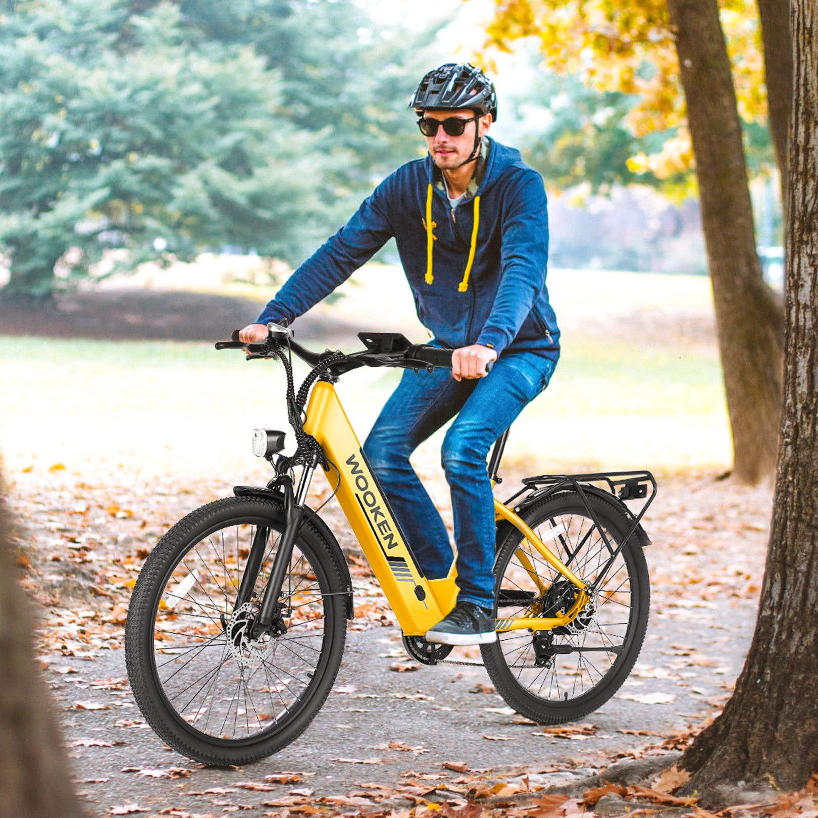 Wooken SwiftX Step-Thru Commuter Fat Tire Electric Bike Wooken