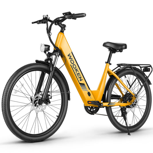 Wooken SwiftX Step-Thru Commuter Fat Tire Electric Bike Wooken