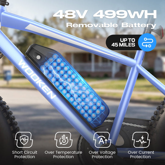 Wooken TAIWK11 All Terrain Fat Tire Electric Bike Wooken