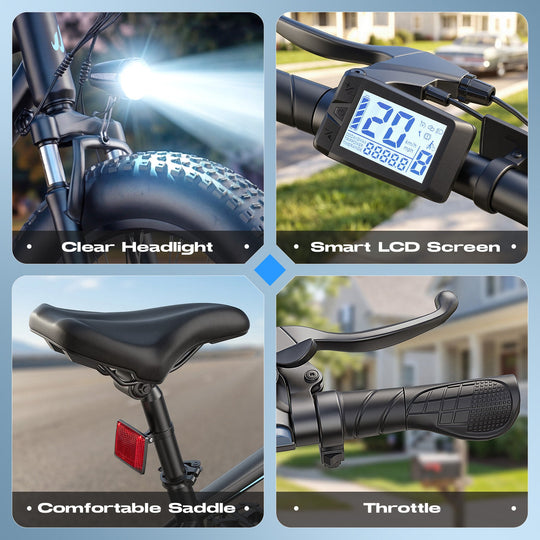 Wooken TAIWK11 All Terrain Fat Tire Electric Bike Wooken