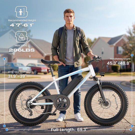 Wooken TAIWK11 All Terrain Fat Tire Electric Bike Wooken