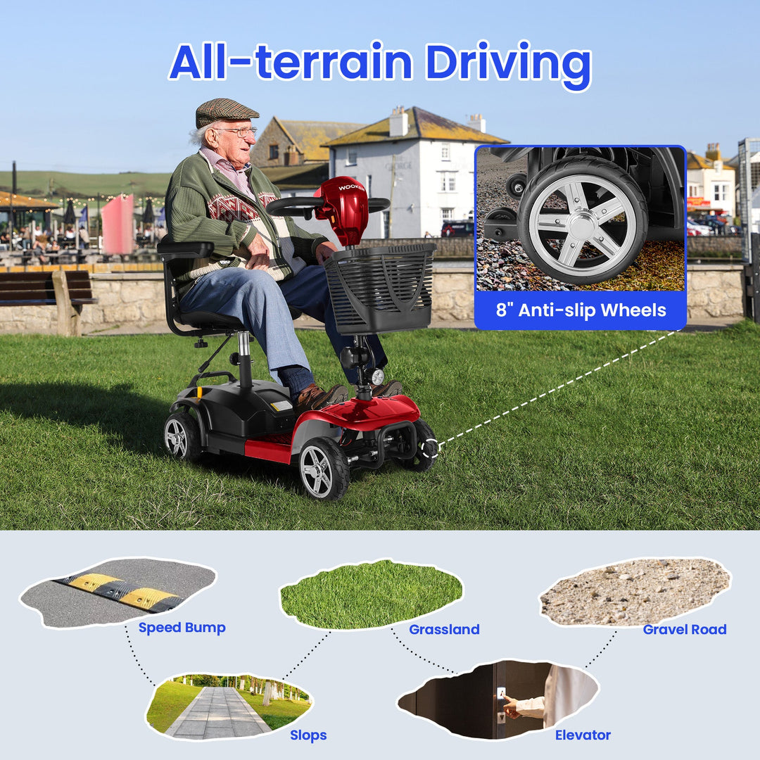 Wooken All Terrain Foldable Electric Mobility Scooter Wooken