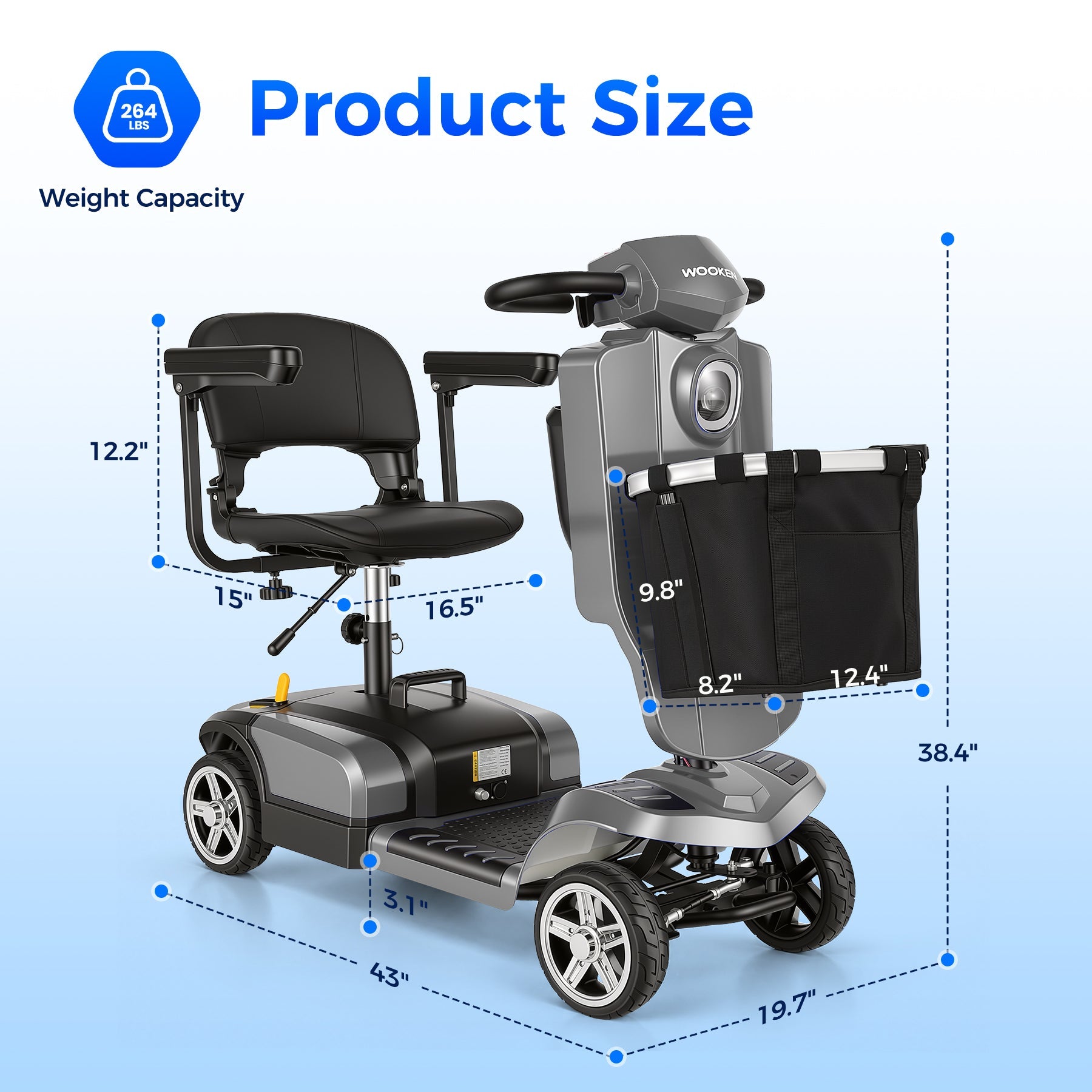 Wooken X-77 Premium Electric Scooter WOOKEN