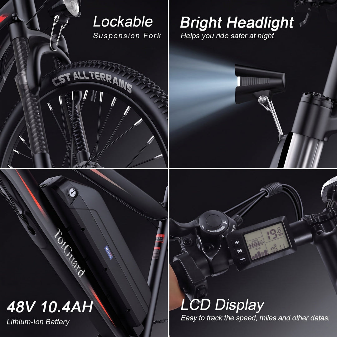 TotGuard AERVA 27.5-Inch Electric Bike Wooken