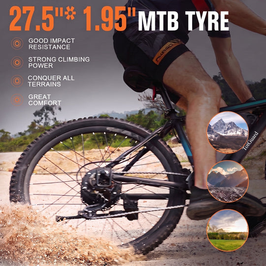 TotGuard AERVA 27.5-Inch Electric Bike Wooken
