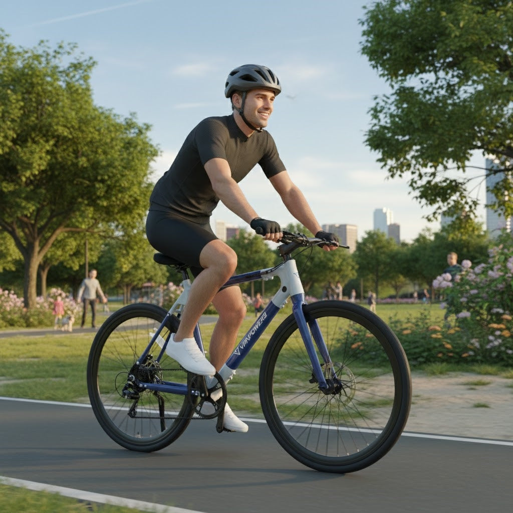 Vanpowers City Vanture Electric Bike Urban Commuter Electric Bike Wooken