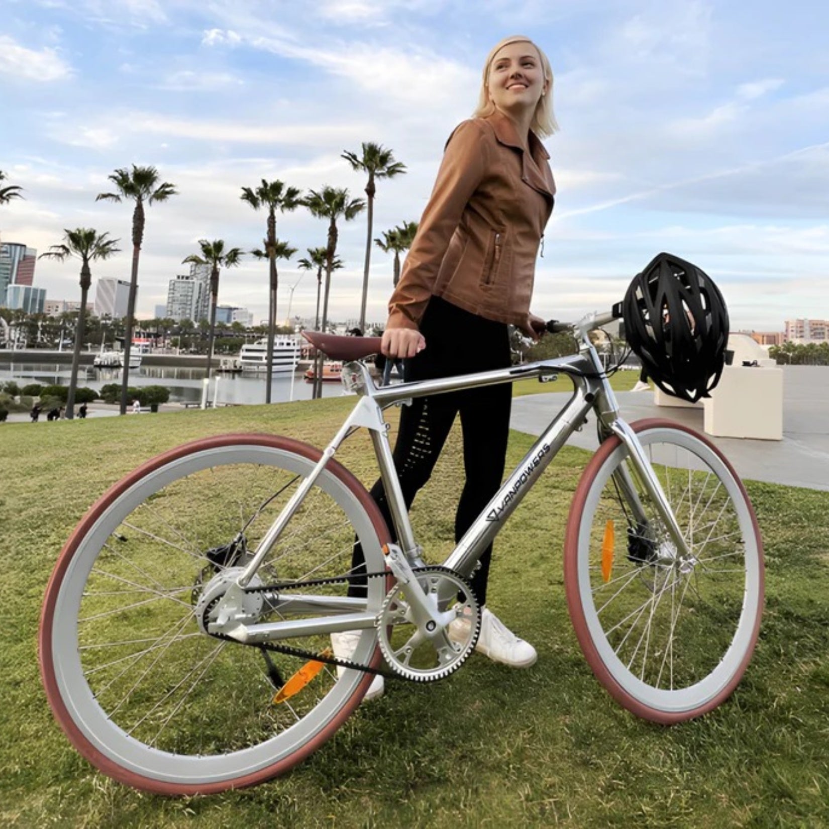 Vanpowers City Vanture Electric Bike Urban Commuter Electric Bike Wooken