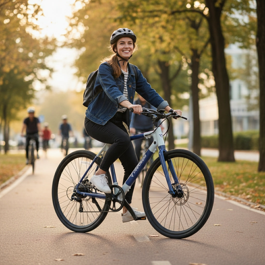 Vanpowers City Vanture Electric Bike Urban Commuter Electric Bike Wooken