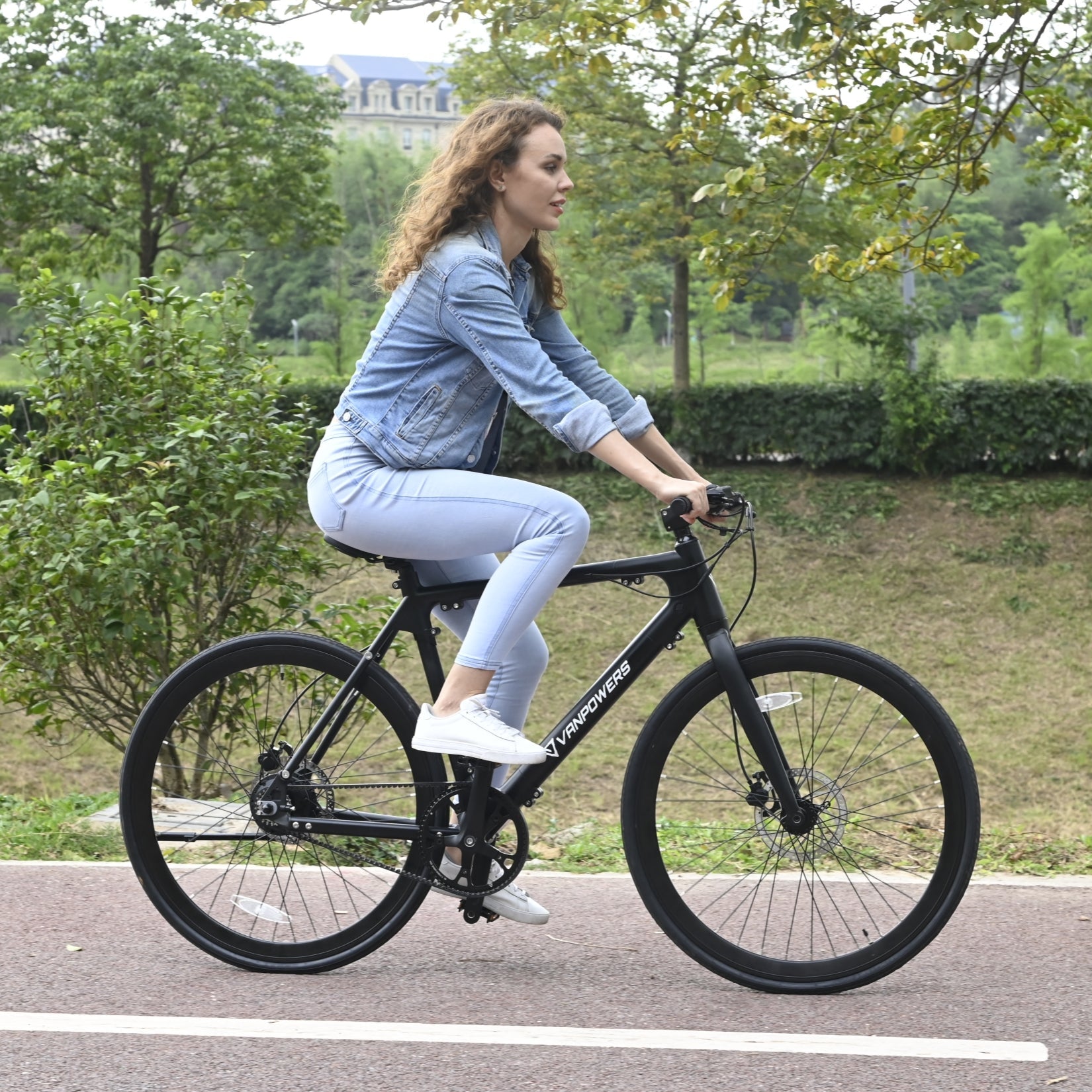 Vanpowers City Vanture Electric Bike Urban Commuter Electric Bike Wooken