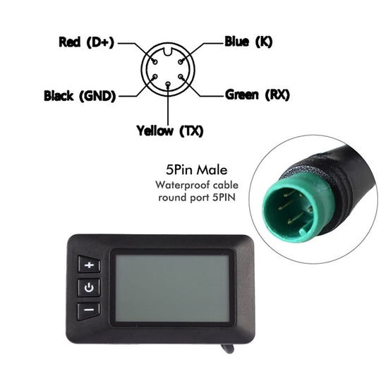 Wooken Electric Bike LCD Display Meter TotGuard